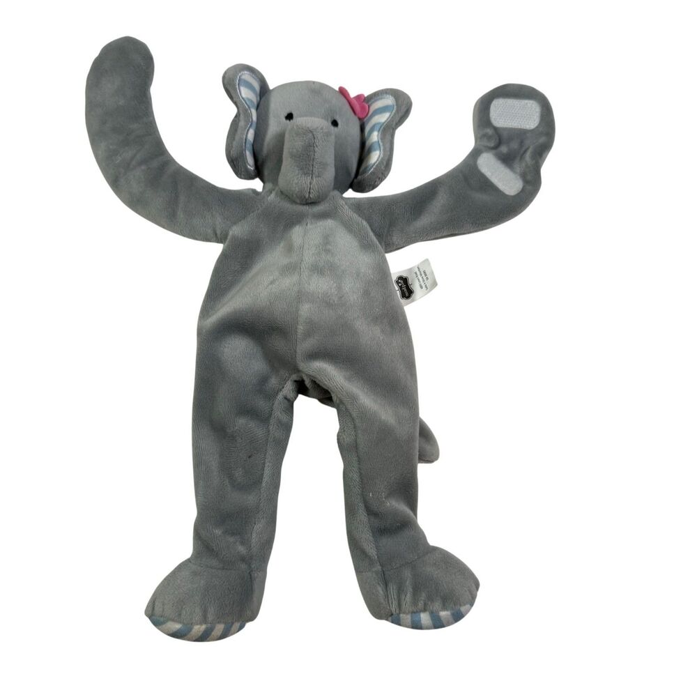 Mudpie Elephant Plush Stuffed Animal Gray Kids Toy Soft Security Cute